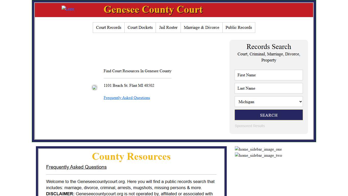 Genesee County Court | Records Search
